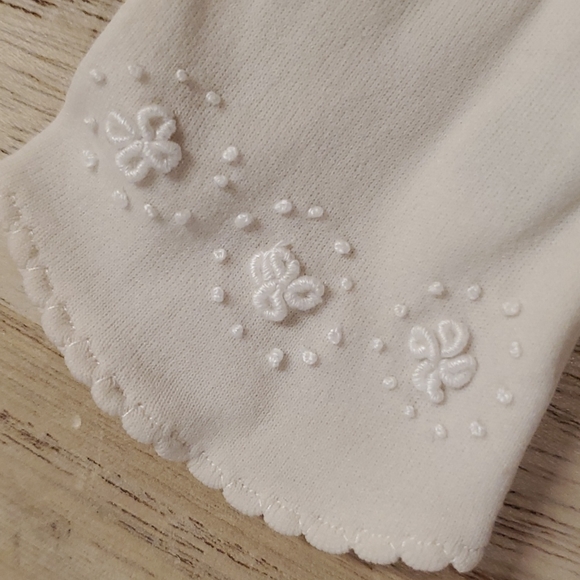 Vintage child size ivory cream gloves 1st Communion Confirmation dress - Picture 6 of 13